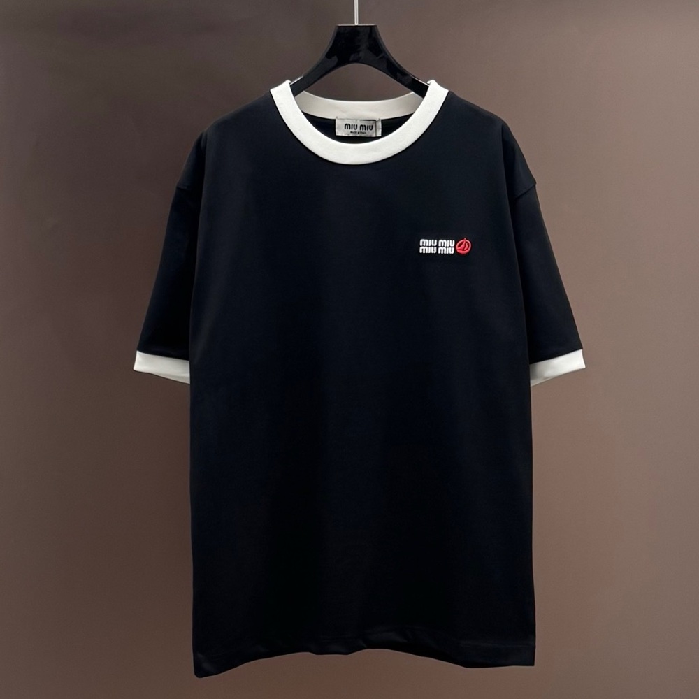 Miu Miu T-Shirt men women summer casual tee shirts
